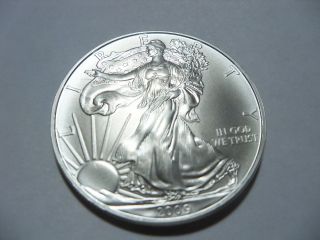 2009 1 Oz Silver Eagle (brilliant Un Circulated) Silver Dollar photo