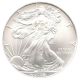 2008 - W Silver Eagle $1 Ngc Ms69 (reverse Of 2007) Silver photo 2