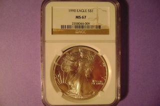 1990 American Silver Eagle - Uncirculated / Slabbed photo