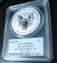 2013 - W Reverse Proof Silver Eagle Pcgs Pr69 First Strike /edmund Moy Autographed Silver photo 1