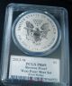 2013 - W Reverse Proof Silver Eagle Pcgs Pr69 First Strike /edmund Moy Autographed Silver photo 2