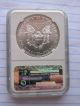 2014 (w) 1 Oz Silver American Eagle Dollar Ngc Graded Ms - 69 Silver photo 1