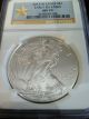 2012 W Silver Eagle Ngc Ms70 Early Releases Burnished Silver photo 4