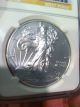 2012 W Silver Eagle Ngc Ms70 Early Releases Burnished Silver photo 7