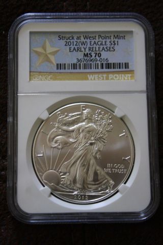 Struck At West Point 2012 (w) Eagle S $1 Early Releases Ms70 Ngc West Point photo