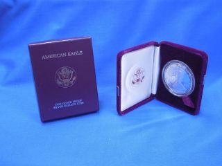 1989 - S 1 Oz Proof Silver American Eagle (w/box) photo