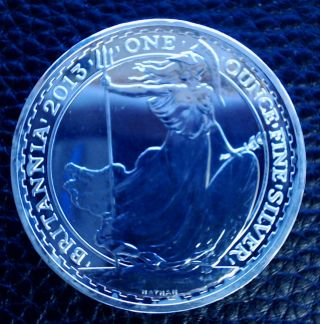2013 Proof - Like Bu Britannia Silver 2 Pounds Coin - One Ounce Fine Silver photo