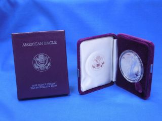 1988 - S 1 Oz Proof Silver American Eagle (w/box) photo