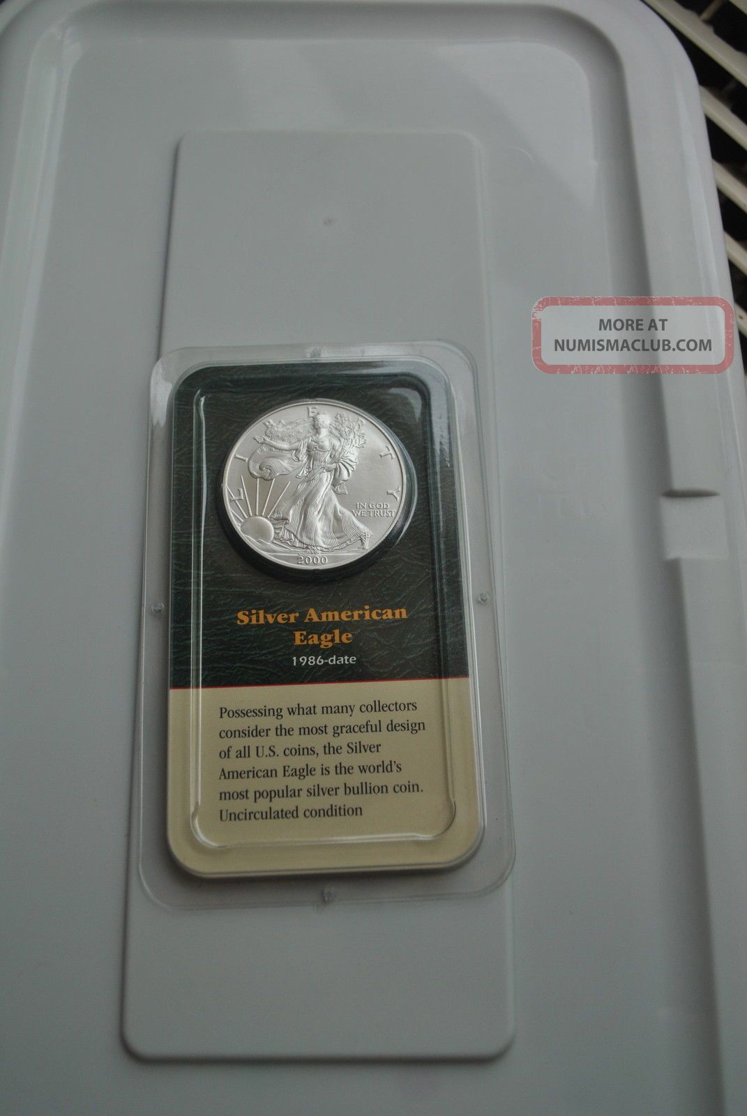 2000 American Eagle Silver Dollar Uncirculated 1986 Date Coin