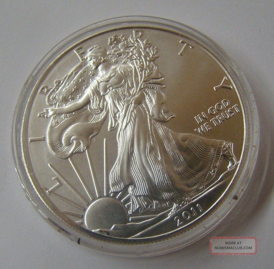 Usa 2011 American Eagle Liberty 1 Oz Fine Silver One Dollar Coin