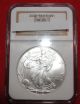 2002 American Silver Eagle Ngc Ms 69 Near Perfect Coin 1oz $1 Silver photo 3