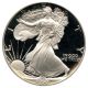 1990 - S Silver Eagle $1 Pcgs Proof 69 Dcam American Eagle Silver Dollar Ase Silver photo 2