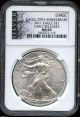 2011 25th Anniversary American Silver Eagle Ngc Ms69 Early Release Silver photo 2