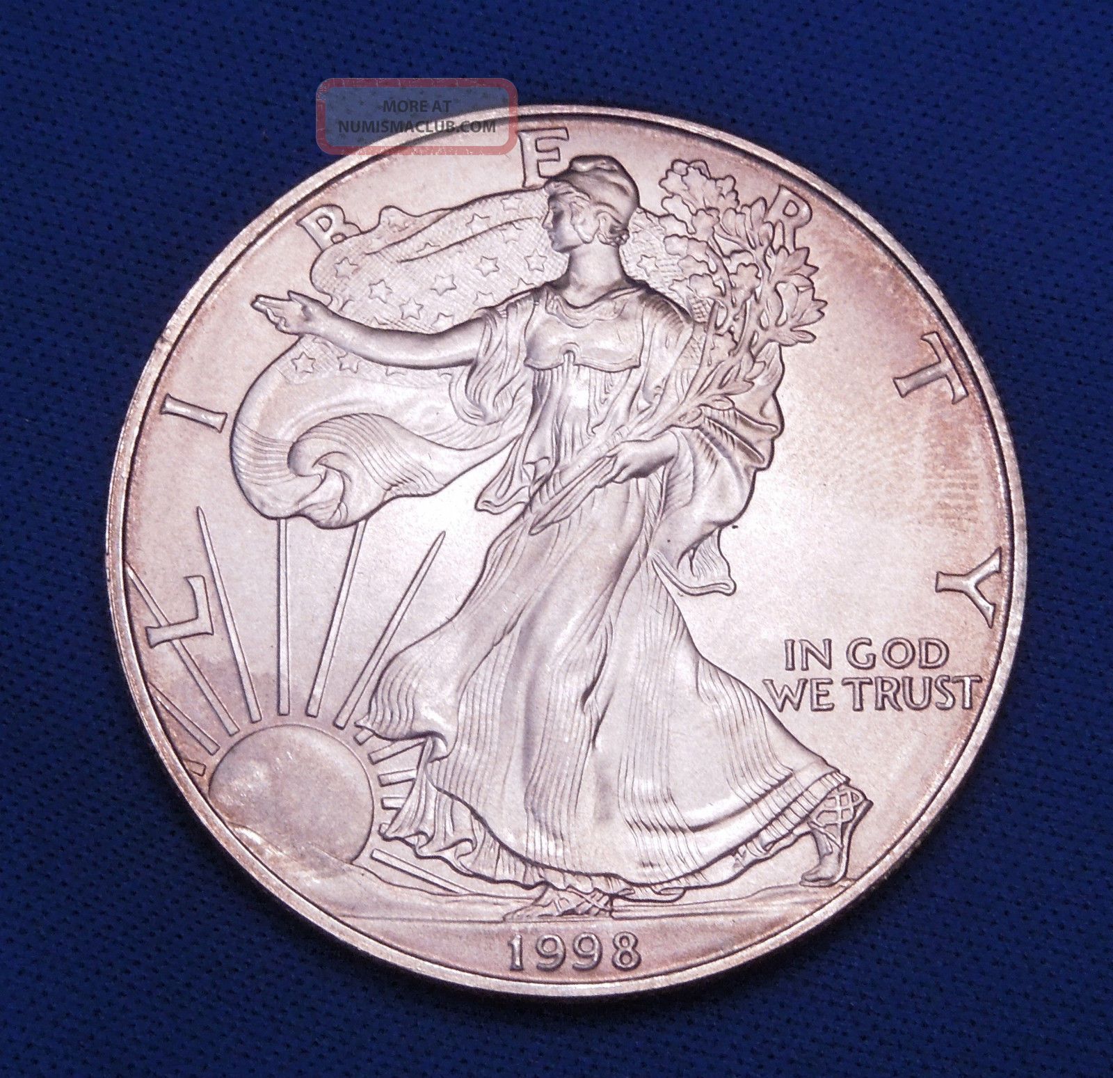 1998 American Silver Eagle Dollar Uncirculated Kointain Coin Case 1998-american-silver-eagle-dollar-uncirculated-kointain-coin-case