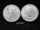 2 Walking Liberty Half Dollars In Very Good Shape (90% Silver) 1943.  1945 Silver photo 1