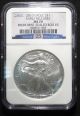 Rare 2010 Ngc Ms70 Early Release Silver Eagles From Boxes 1,  2 & 3 Silver photo 3