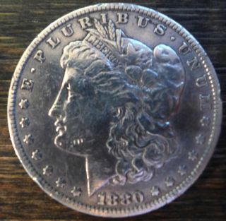 1880 - O Morgan Silver Dollar Coin photo