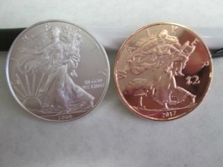 2008 1 Oz Silver American Eagle Coin - Brilliant Uncirculated photo