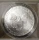 2010 Ms70 Anacs First Day Of Issue Silver Eagle One Oz.  Fine Silver Dollar Silver photo 2