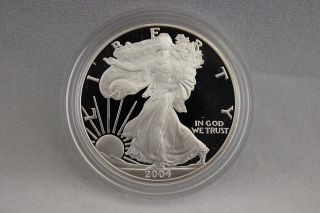 2004 Proof American Silver Eagle And photo