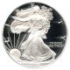 2001 - W Silver Eagle $1 Pcgs Proof 69 Dcam American Eagle Silver Dollar Ase Silver photo 2
