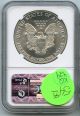 1988 Ngc Ms 69 American Eagle Silver Dollar 1 Oz Bullion Coin - S1s Kq424 Silver photo 1