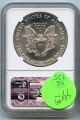 1989 Ngc Ms 69 American Eagle Silver Dollar 1 Oz Bullion Coin - S1s Kq425 Silver photo 1