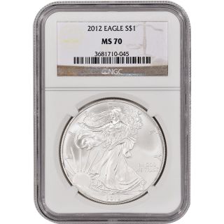 2012 American Silver Eagle - Ngc Ms70 photo