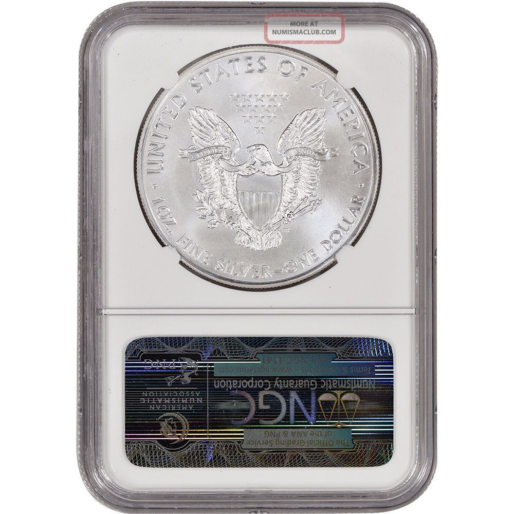 2012 - (w) American Silver Eagle - Ngc Ms70 - Early Releases