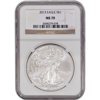2013 American Silver Eagle - Ngc Ms70 photo