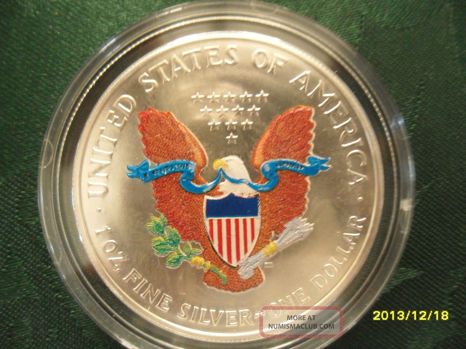 2000 Colorized American Eagle Silver Dollar