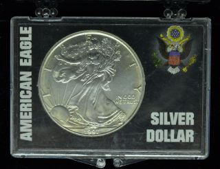 1997 American Eagle Silver Dollar 1 Troy Oz.  999 Fine Silver Low Opening Bid photo