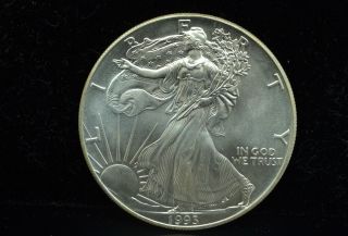 1993 American Eagle Silver Dollar 1 Troy Oz.  999 Fine Silver Low Opening Bid photo