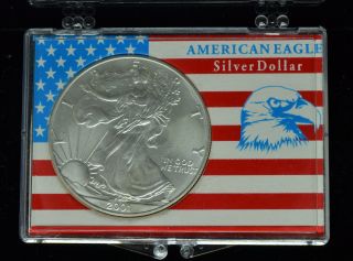 2001 American Eagle Silver Dollar 1 Troy Oz.  999 Fine Silver Low Opening Bid photo