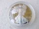 1995 P Proof 1 Ounce American Eagle Silver Bullion $1 Coin W/ Box & Silver photo 1
