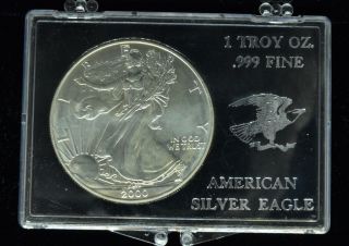 2000 American Eagle Silver Dollar 1 Troy Oz.  999 Fine Silver Low Opening Bid photo