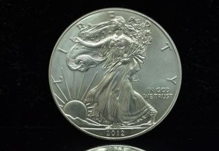 2012 American Eagle Silver Dollar 1 Troy Oz.  999 Fine Silver Low Opening Bid photo