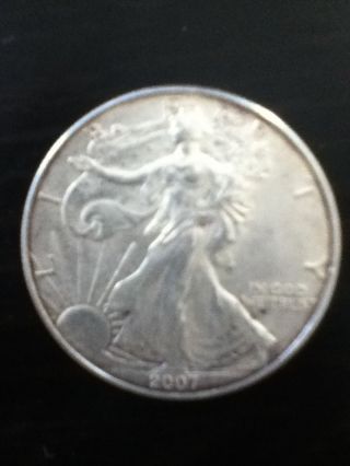 United States Silver Dollar,  2007 Bullion photo