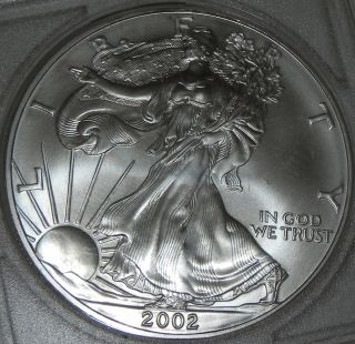 2002 American Silver Eagle,  State,  1 Oz Silver photo