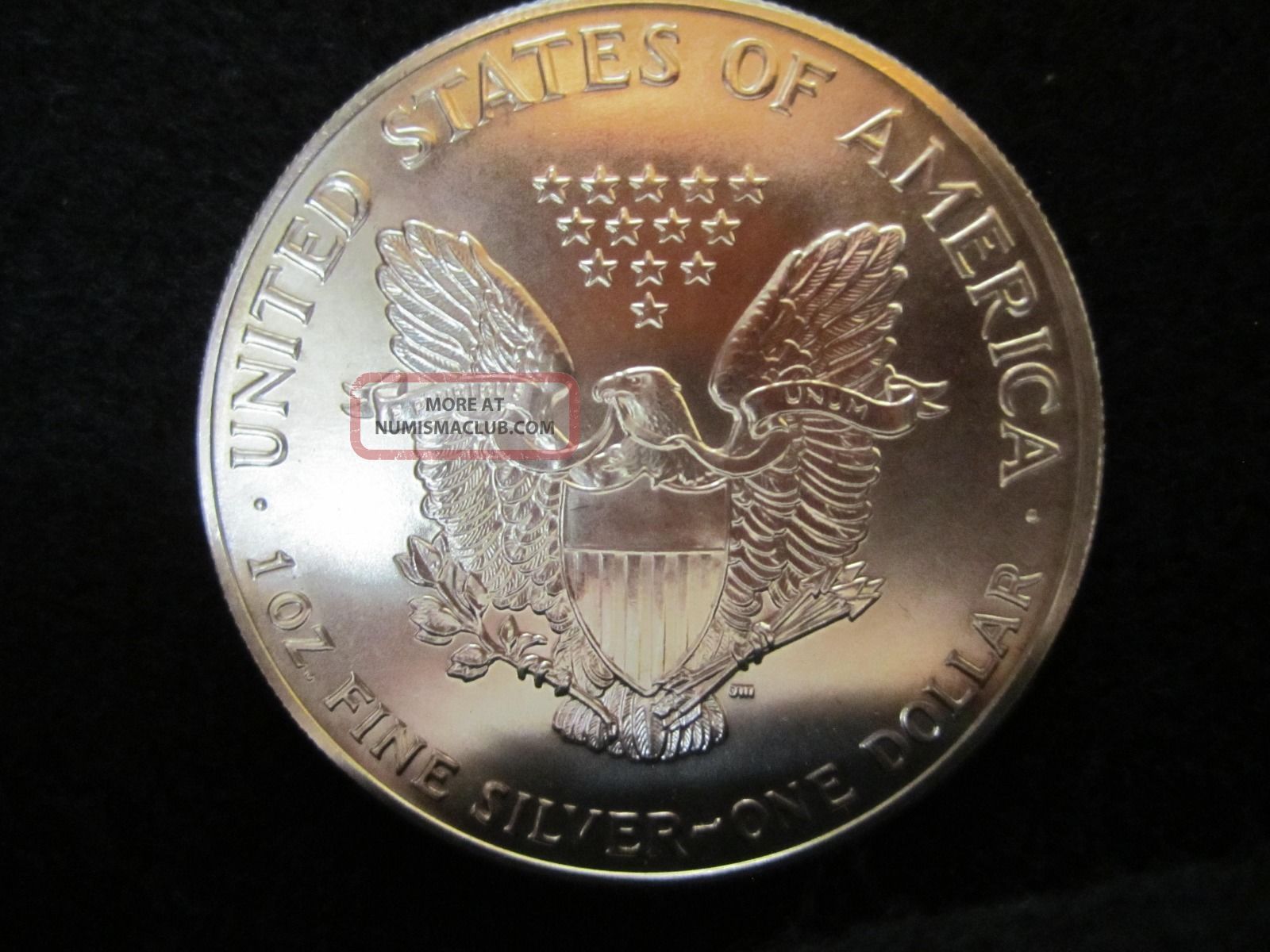 1991 Bu American Eagle Silver Dollar Coin 1991 Bu American Eagle Silver Dollar Coin