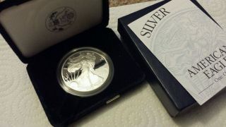 2003 Silver American Eagle Proof Bullion Coin 1oz.  999 Fine Box & Cond photo