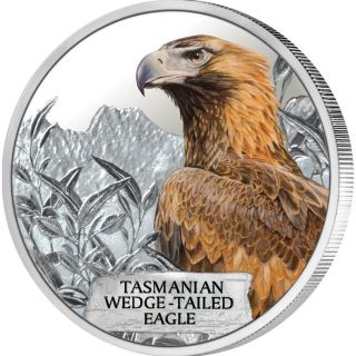 2012 Tasmanian Wedge - Tailed Eagle 1oz Silver Proof Coin photo