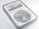 2011 Silver Eagle Ngc Ms70 Early Releases 25th Anniversary Red Label Silver photo 2