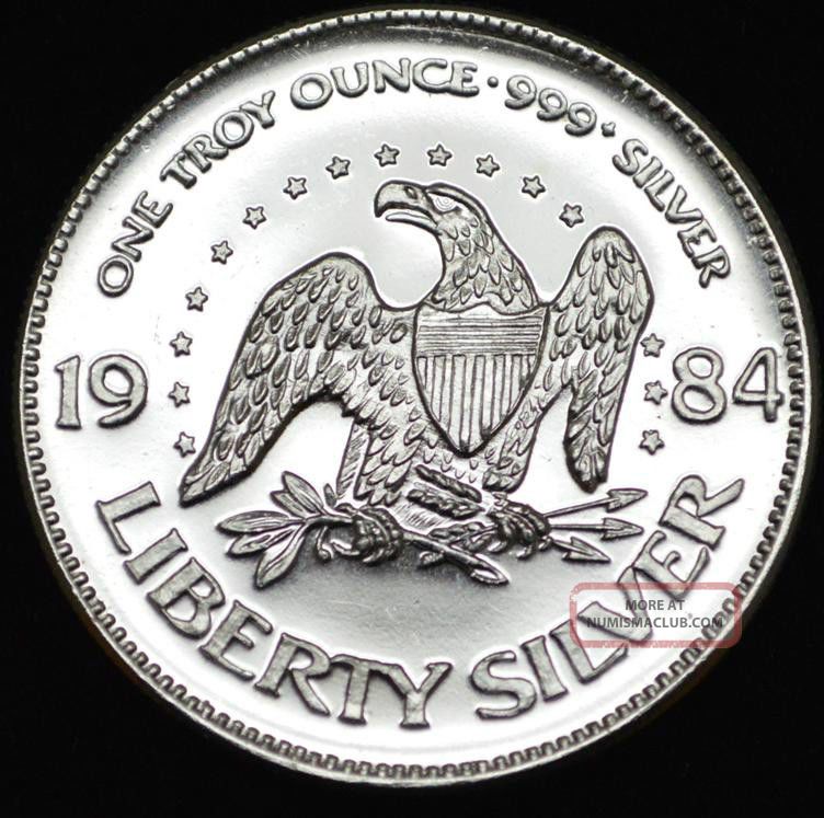 1984 Silver Liberty A Mark 999 One Troy Ounce Pure Silver 1984-silver-liberty-a-mark-999-one-troy-ounce-pure-silver