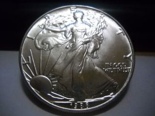 1988 American Silver Eagle Bullion Coin Key Date Uncirculated photo