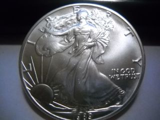 1989 American Silver Eagle Dollar 1 Oz Fine Silver photo