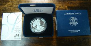 2008 - W 1 Oz Proof Silver American Eagle (w/box &) photo