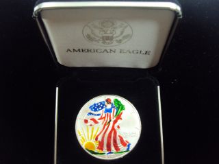 2001 American Silver Eagle (0.  999 Silver) 1 Oz. photo