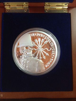 Sbss Debt And Death 5oz Proof Ifine 2013 Silver Make A Statement photo