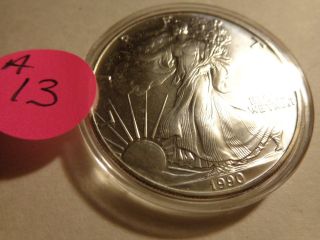United States Silver Dollar,  1990 Bullion photo